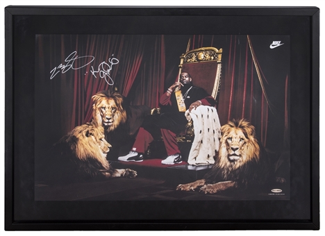2003 LeBron James Signed & Inscribed 16x24 Photo with "King James" Inscription (UDA) 